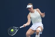 Liudmila Samsonova at the China Open 2025. (Photo: Getty)
